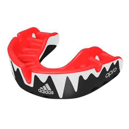 Капа одночелюстная opro platinum gen4 self-fit mouthguard черно-бело-красная adibp36
