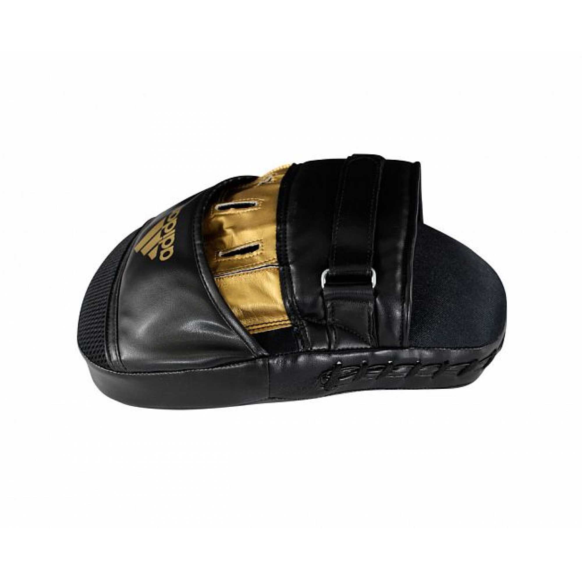 Лапы training curved focus mitt short черно-золотые adisbac01 Лапы training curved focus mitt short черно-золотые adisbac01