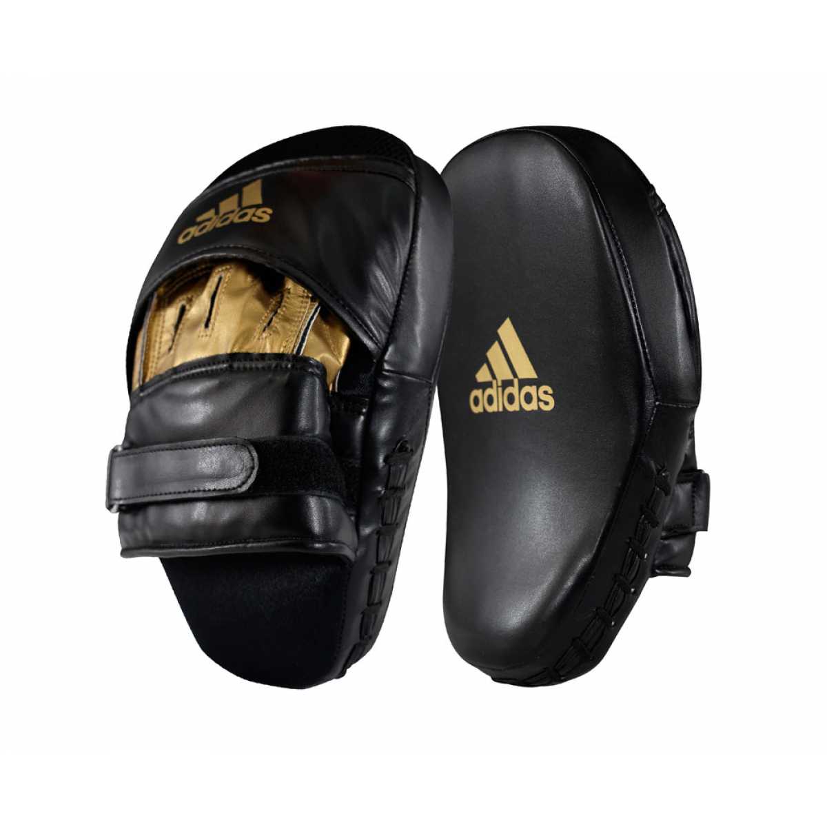 Лапы training curved focus mitt short черно-золотые adisbac01 Лапы training curved focus mitt short черно-золотые adisbac01