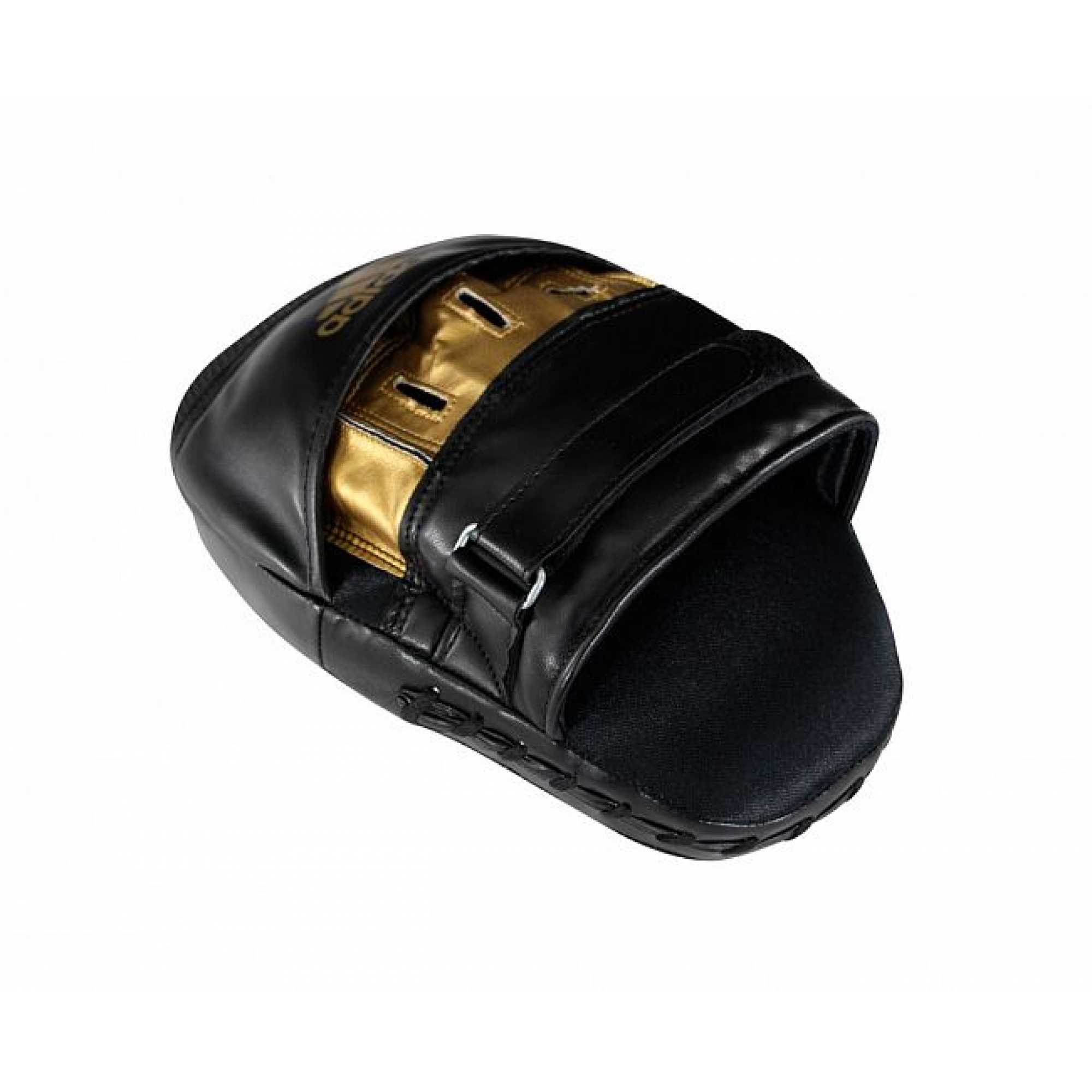 Лапы training curved focus mitt short черно-золотые adisbac01 Лапы training curved focus mitt short черно-золотые adisbac01