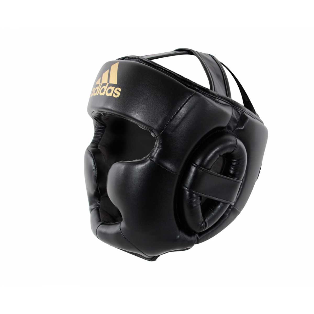 Шлем боксерский speed super pro training extra protect черно-золотой adisbhg041 Шлем боксерский speed super pro training extra protect черно-золотой adisbhg041
