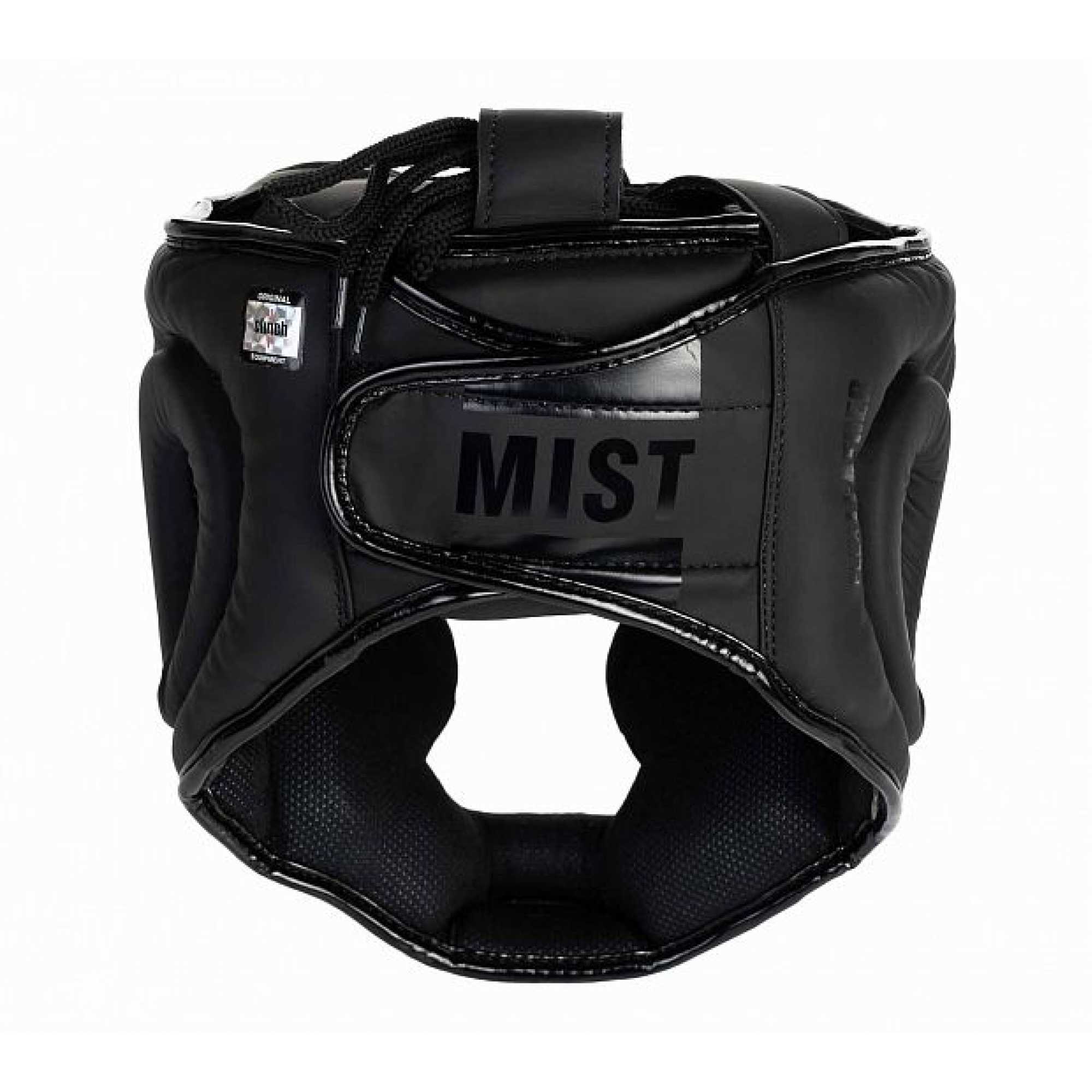 Шлем боксерский clinch mist full face черный c144 Шлем боксерский clinch mist full face черный c144