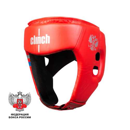Шлем боксерский clinch olimp красный c112 Шлем боксерский clinch olimp красный c112