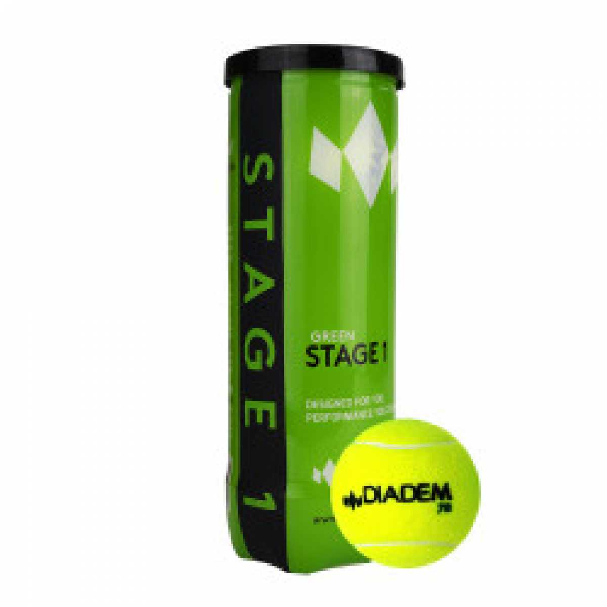 Мяч теннисный детский DIADEM Stage 1 Green Ball, BALL-CASE-GR, зеленый Мяч теннисный детский DIADEM Stage 1 Green Ball, BALL-CASE-GR, зеленый