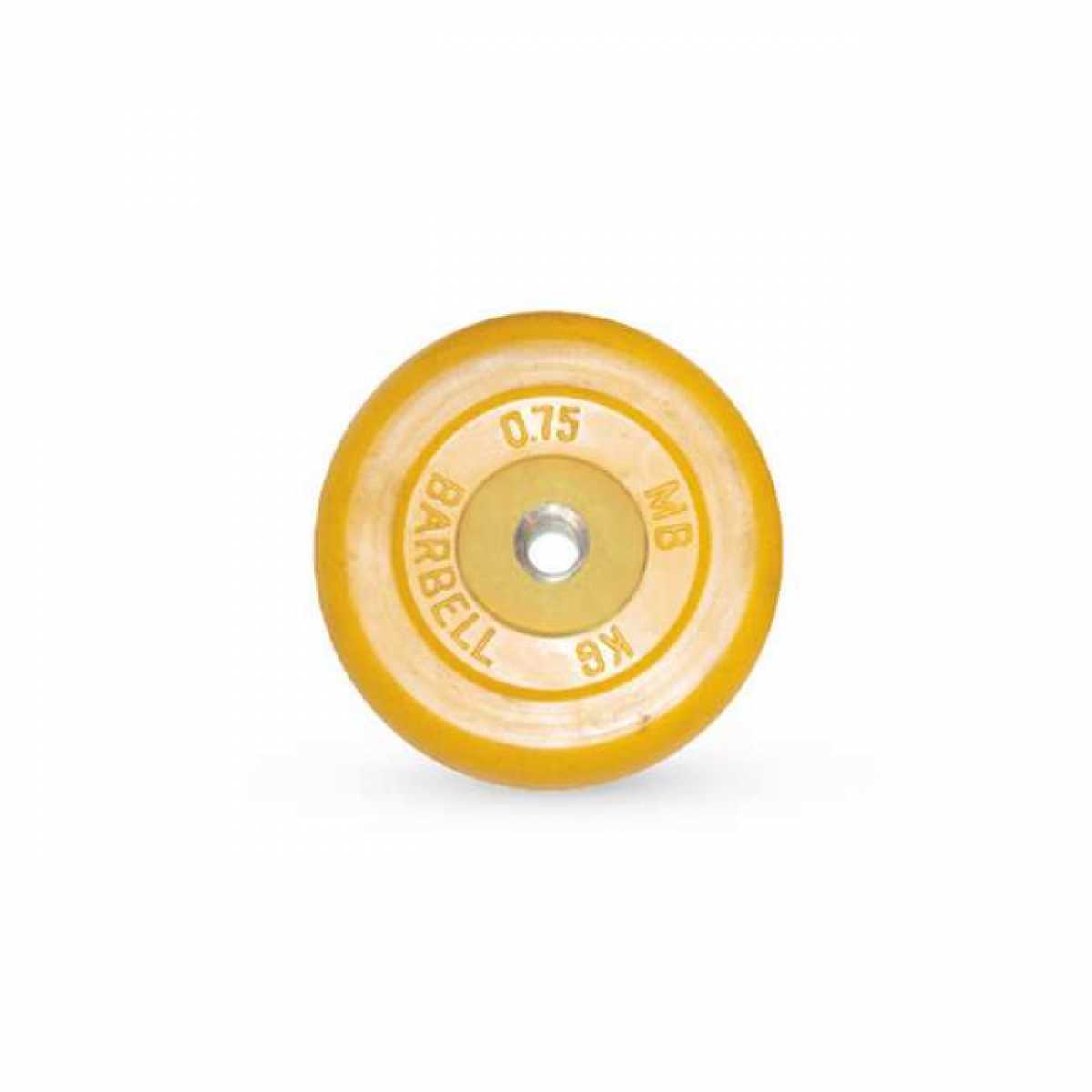 Диск обрезиненный Barbell d-26, 31 мм, цветной 0,75 кг