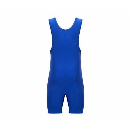 Трико борцовское wrestling solid singlet синее as101s