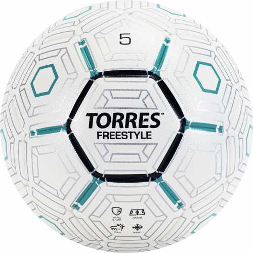 Мяч футбольный TORRES Freestyle, F320135, р.5, бело-серебристы Мяч футбольный TORRES Freestyle, F320135, р.5, бело-серебристы
