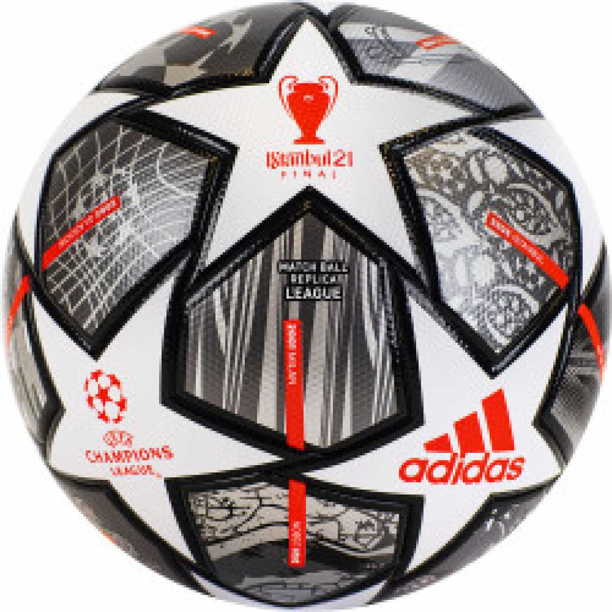 Мяч футбольный ADIDAS Finale Lge GK3468, р.5, ТПУ, 32 пан.,FIFA Quality Мяч футбольный ADIDAS Finale Lge GK3468, р.5, ТПУ, 32 пан.,FIFA Quality