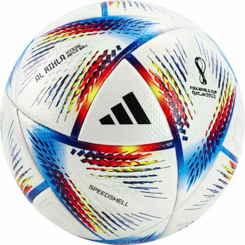 Мяч футбольный ADIDAS WC22 Rihla PRO, H57783, р.5, FIFA PRO, 20 пан