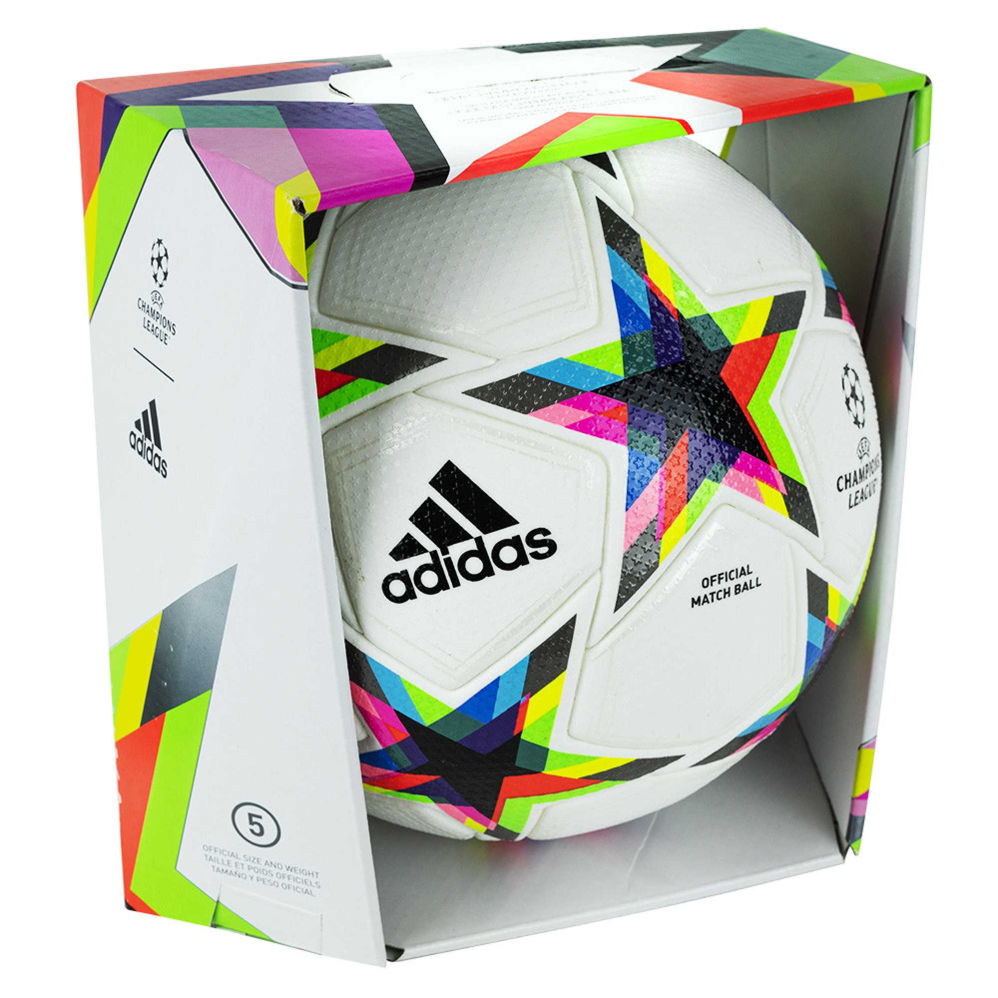 Мяч футбольный ADIDAS UCL Pro Void HE3777,р.5, FIFA Quality Pro, 32п Мяч футбольный ADIDAS UCL Pro Void HE3777,р.5, FIFA Quality Pro, 32п