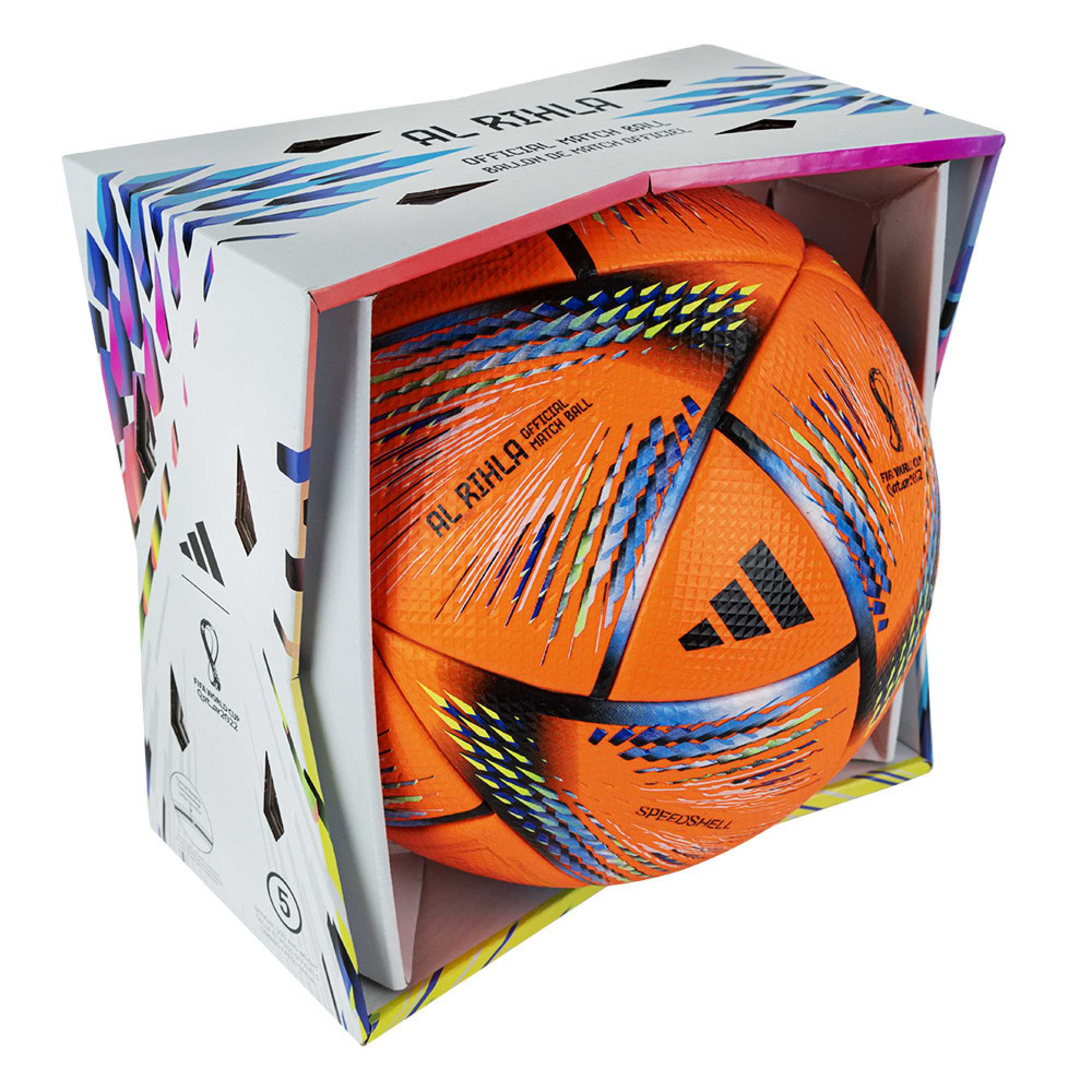 Мяч футбольный ADIDAS WC22 Rihla PRO WTR, H57781, р.5, FIFA Pro, 20п Мяч футбольный ADIDAS WC22 Rihla PRO WTR, H57781, р.5, FIFA Pro, 20п