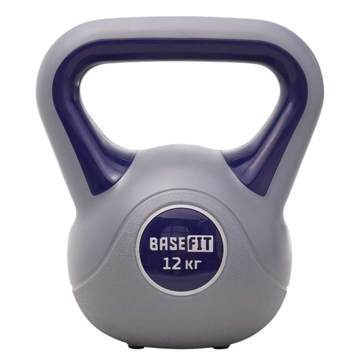 Гиря BASEFIT 12 кг, DB-503, серый/темно-синий Гиря BASEFIT 12 кг, DB-503, серый/темно-синий