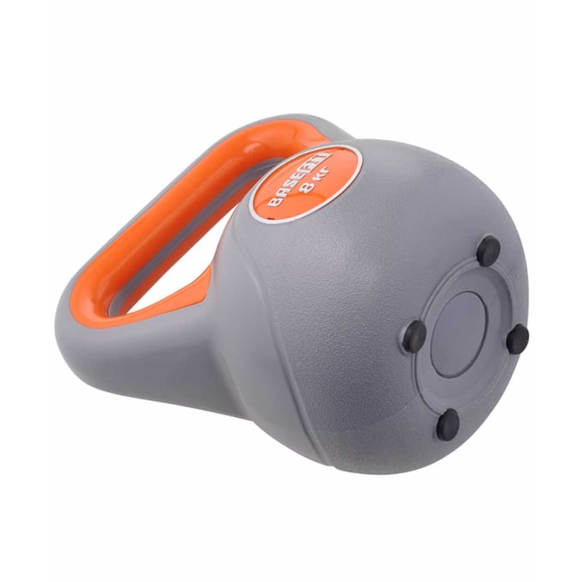 Гиря BASEFIT 8 кг, DB-503, серый/оранжевый Гиря BASEFIT 8 кг, DB-503, серый/оранжевый