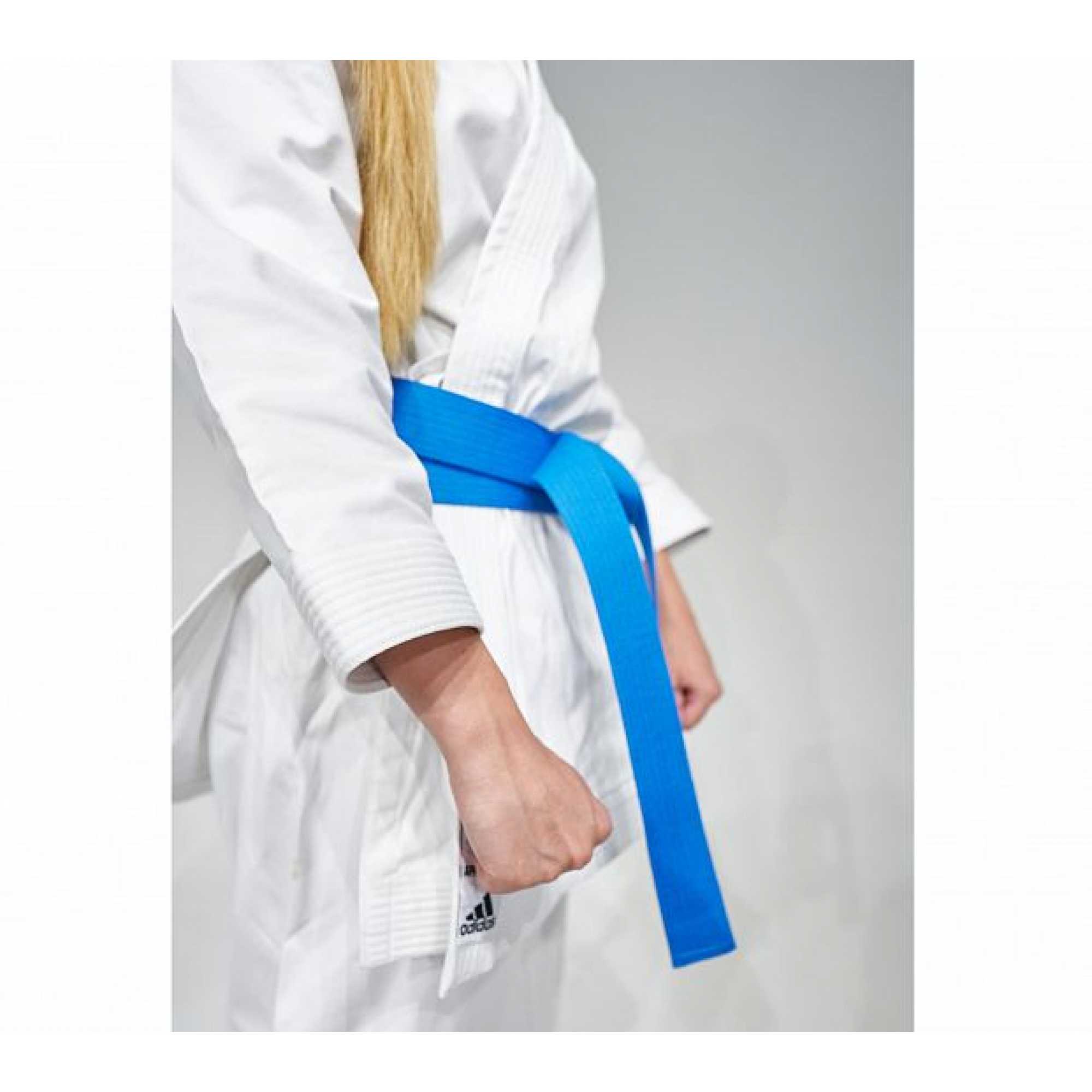 Пояс для карате elite wkf premium синий adib242k Пояс для карате elite wkf premium синий adib242k