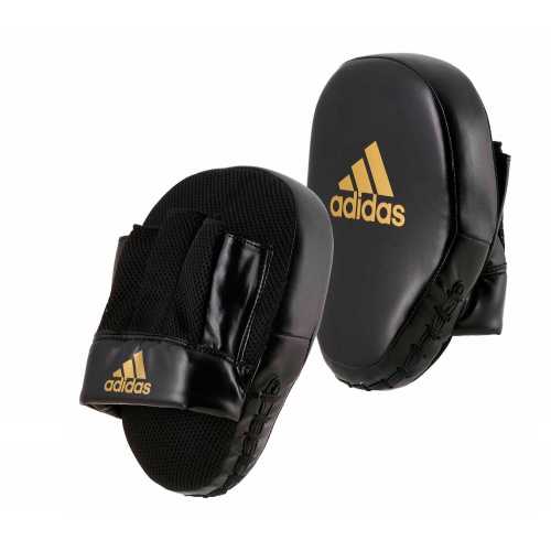 Лапы curved speed mesh coach mitts черно-золотые adisbac014