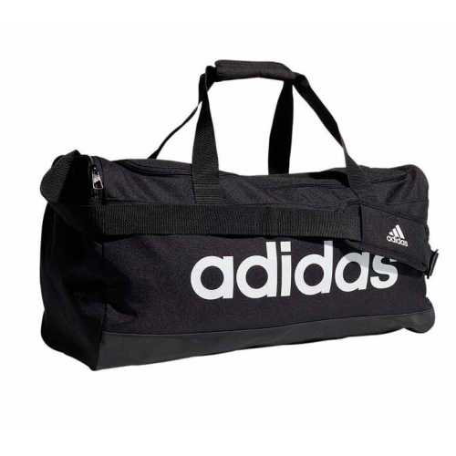 Сумка спортивная essentials logo duffel bag m черно-белая gn2038 Сумка спортивная essentials logo duffel bag m черно-белая gn2038
