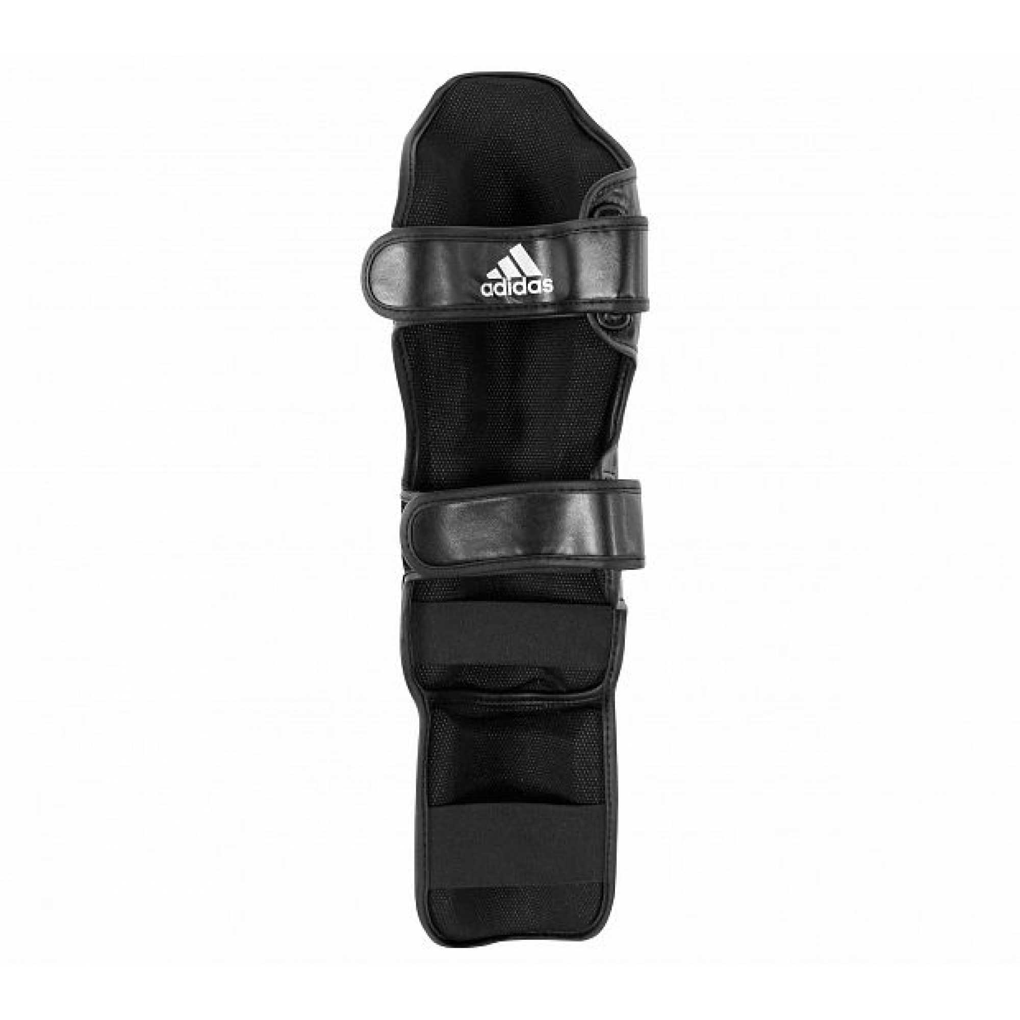 Защита голени и стопы muay thai shin instep leather черно-белая adigss011t Защита голени и стопы muay thai shin instep leather черно-белая adigss011t