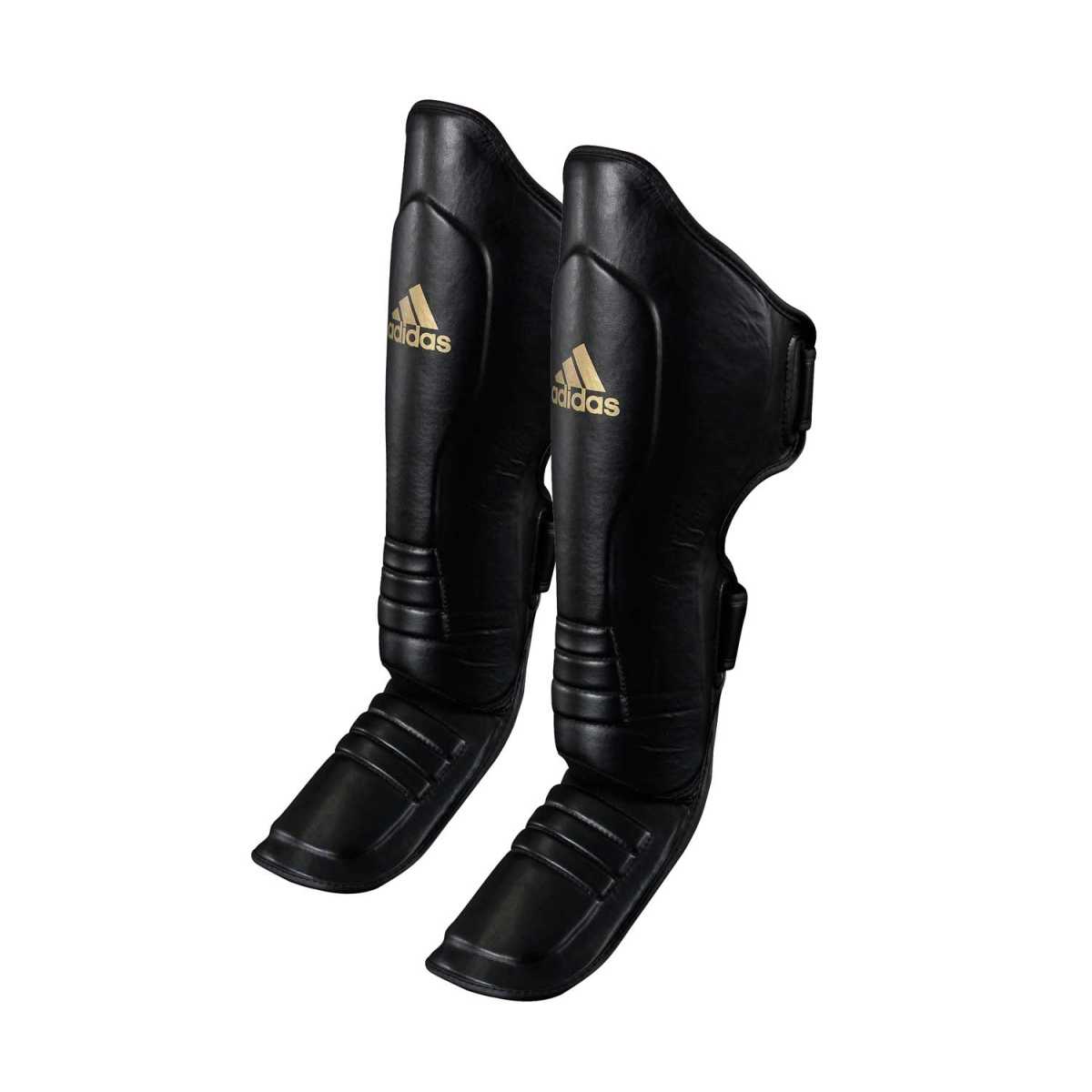 Защита голени и стопы super pro shin instep черно-золотая adisgss011