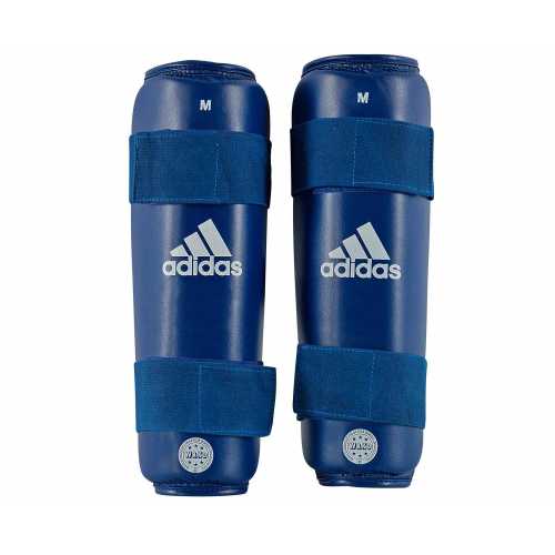 Защита голени wako kickboxing shin guards синяя adiwakosg01