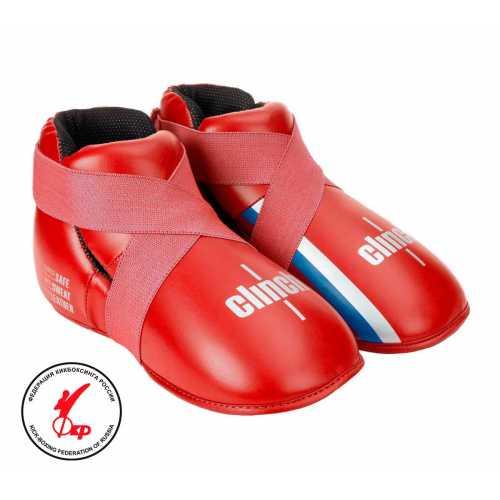 Защита стопы clinch safety foot kick красная c523