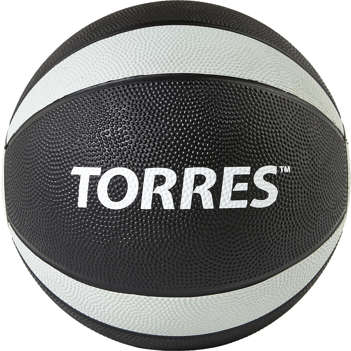 Медбол TORRES 7 кг, AL00227, 23,8 см, черно-серо-белый