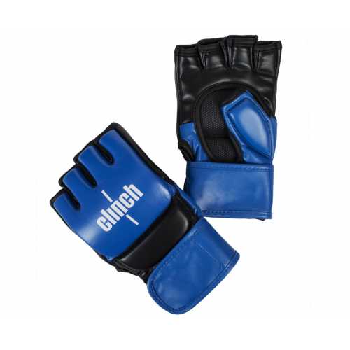 Перчатки для смешанных единоборств clinch combat сине-черные c611 Перчатки для смешанных единоборств clinch combat сине-черные c611