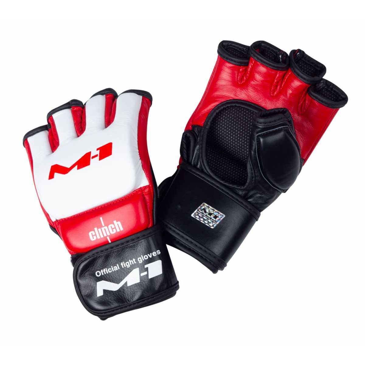 Перчатки для смешанных единоборств clinch m1 global official fight gloves бело-красно-черные c688 Перчатки для смешанных единоборств clinch m1 global official fight gloves бело-красно-черные c688