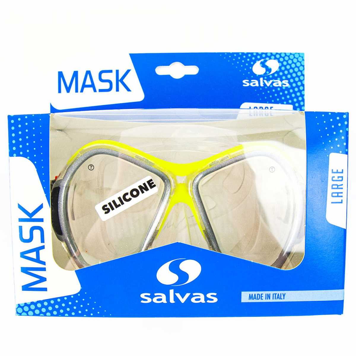 Маска для плавания Salvas Phoenix Mask, CA520S2GYSTH, серебристый-жёлтый Маска для плавания Salvas Phoenix Mask, CA520S2GYSTH, серебристый-жёлтый