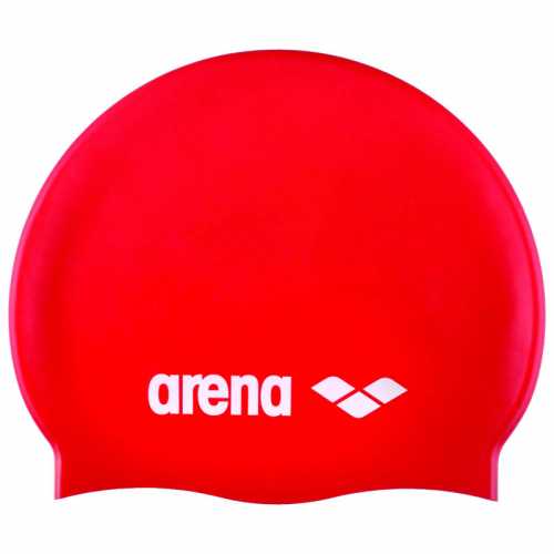 Шапочка для плавания детская ARENA Classic Silicone Jr, 91670 044, КРАСНЫЙ