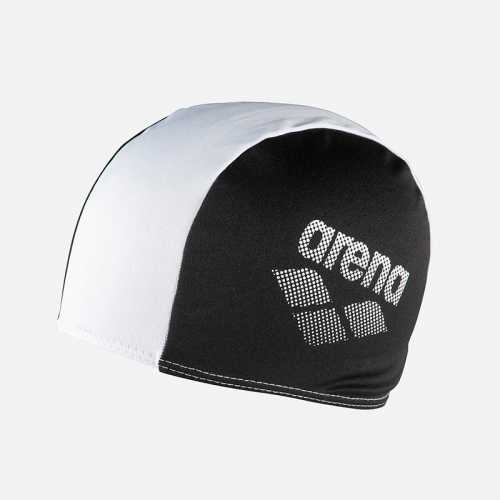 Шапочка для плавания детская ARENA Polyester II Jr, 002468 510, ЧЕРНО-БЕЛЫЙ