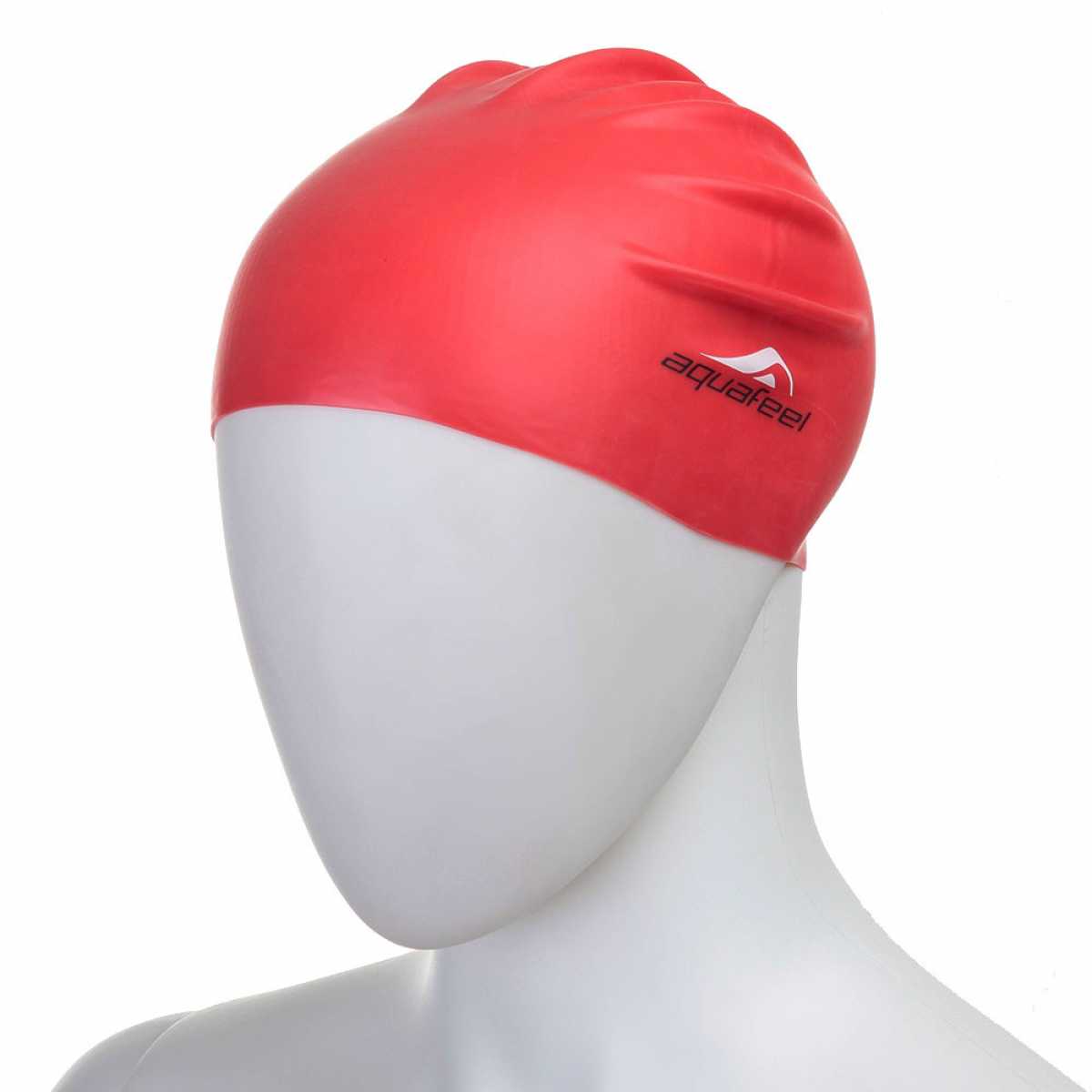 Шапочка для плавания FASHY Silicone Cap AquaFeel, 3046-40, красный