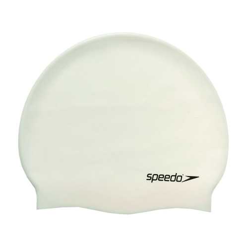 Шапочка для плавания SPEEDO Plain Flat Silicone Cap, 8-709910010, БЕЛЫЙ