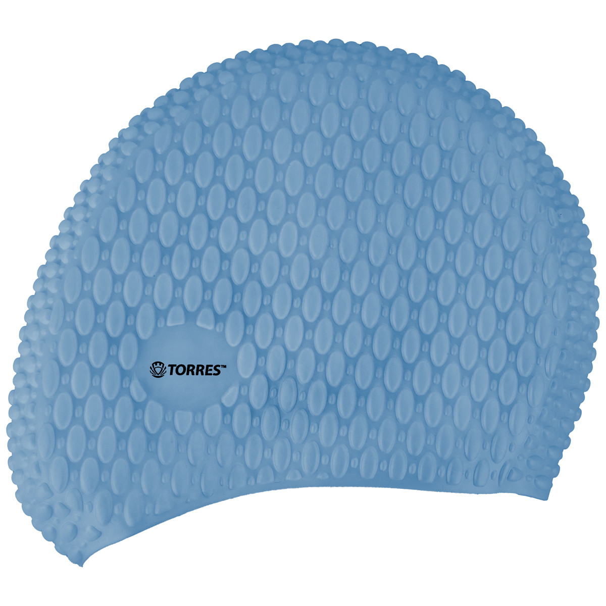 Шапочка для плавания TORRES Bobbles, SW-12204BL, голубой