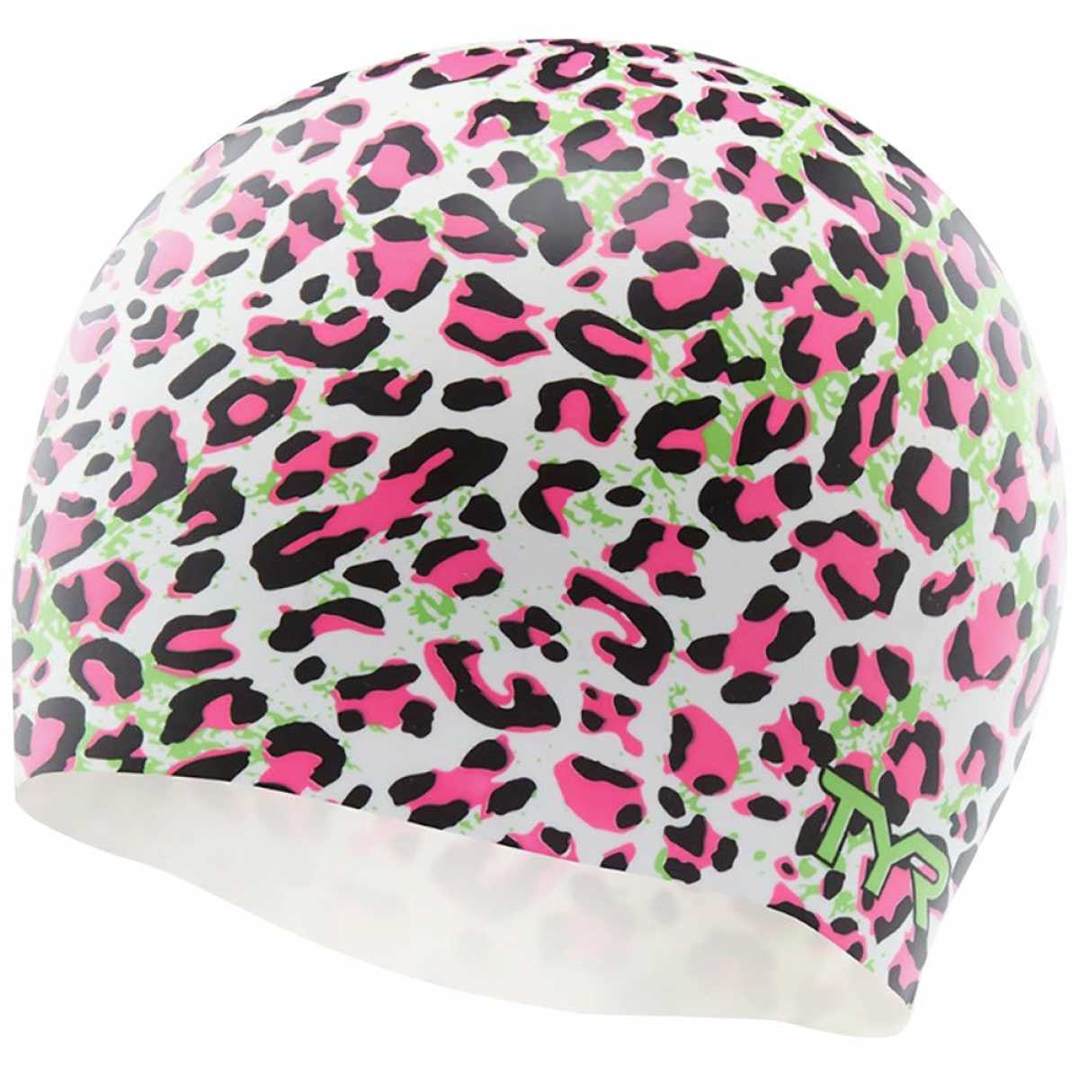 Шапочка для плавания TYR Leopard Silicone Swim Cap, LCSLEOP-960, МУЛЬТИКОЛОР