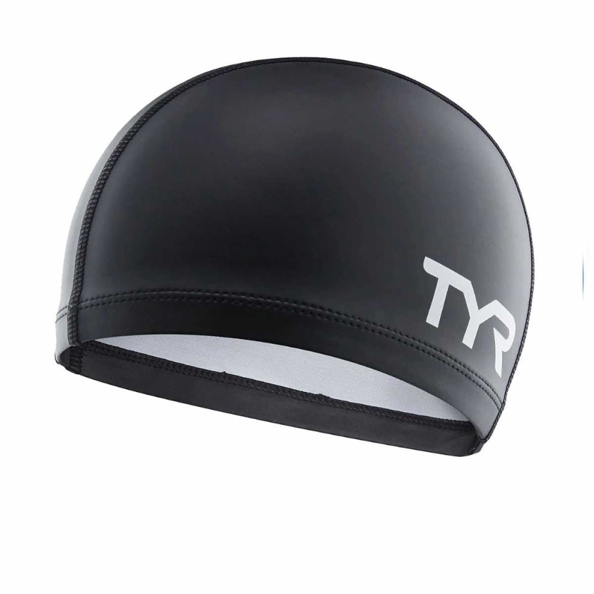 Шапочка для плавания подростковая TYR Silicone Comfort Swim Cap Jr, LSCCAPJR-001, ЧЕРНЫЙ
